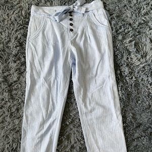 Blue & White stripped pants